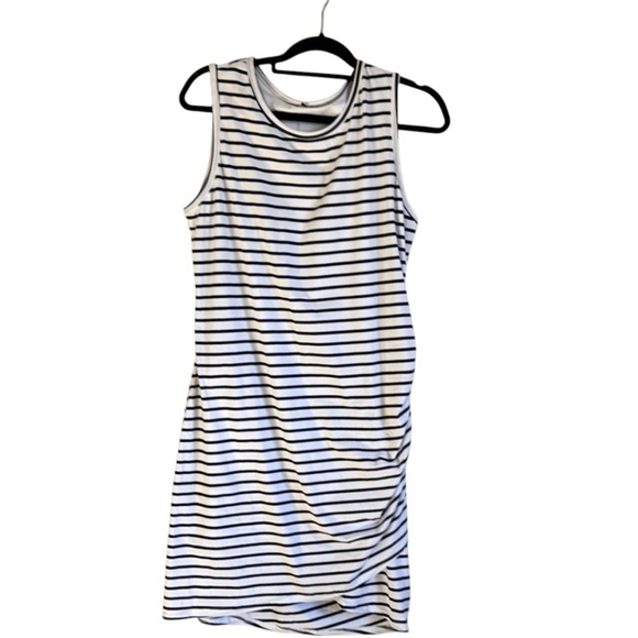 BTFBM Striped Sleeveless Dress with Rauching size XL - Picture 4 of 11